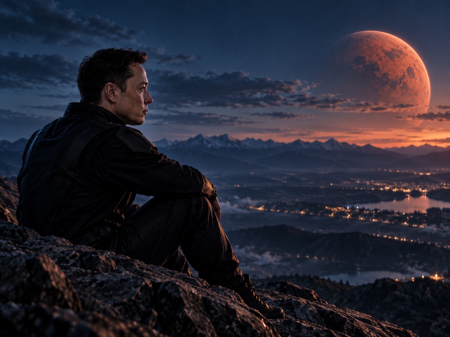 Alien X looking toward Mars